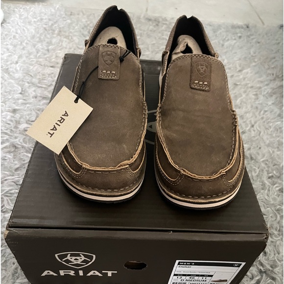 NIB ARIAT Cruiser Brown Bomber/ Relaxed Bark Size 12D - Picture 3 of 13